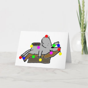 bländande efter jul helgkort