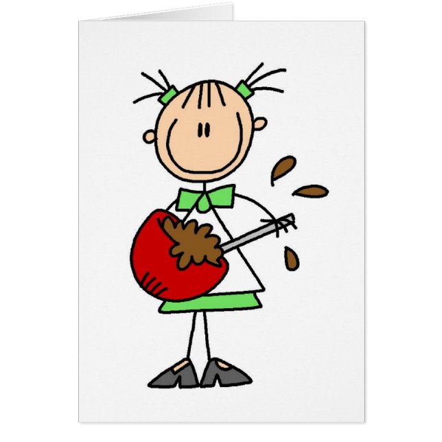 Blandande matkort hälsningskort (Framsidan)