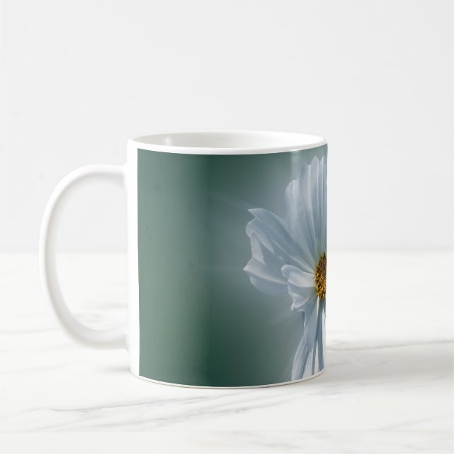bländande vit kaffemugg (Vänster)