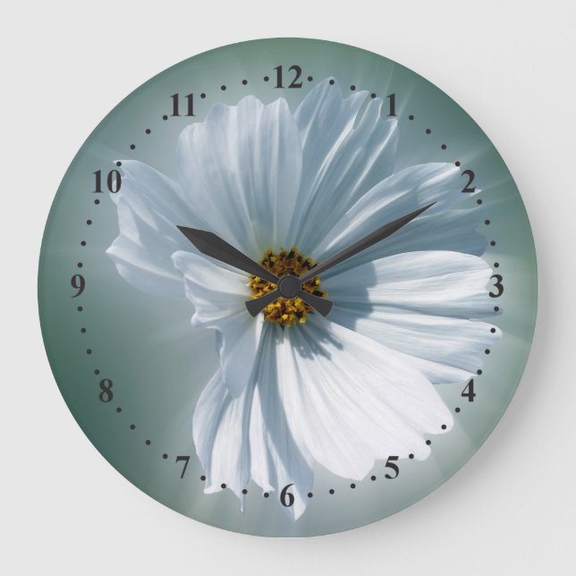 bländande vit stor klocka (Framsida)