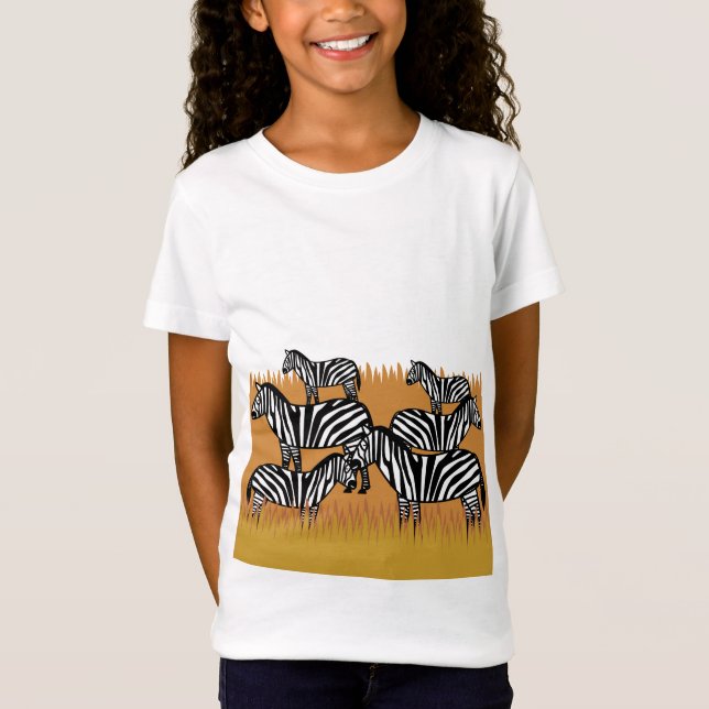 Bländande zebror t shirt (Framsida)