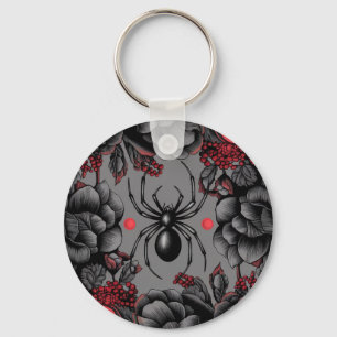 Bländare Blommigt design Gothic stil Nyckelring