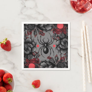 Bländare Blommigt design Gothic stil Pappersservett