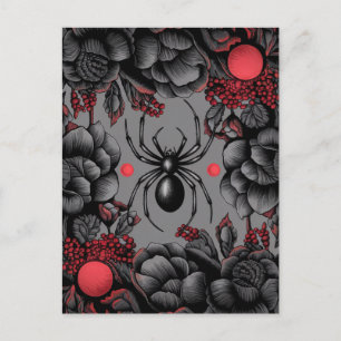 Bländare Blommigt design Gothic stil Vykort