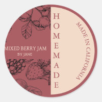 Blandat berry Sylt Modern företagsetikett