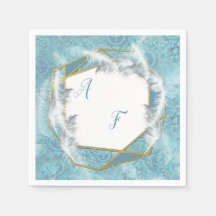 Blandat blått Silky Mönster med vita miniatyrdiagr