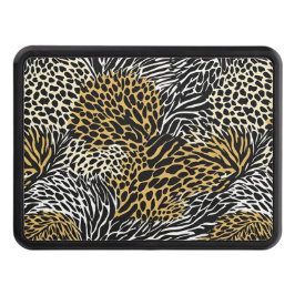 Blandat djurtryck Utskrift av Zebra Leopard Tiger  Dragkroksskydd