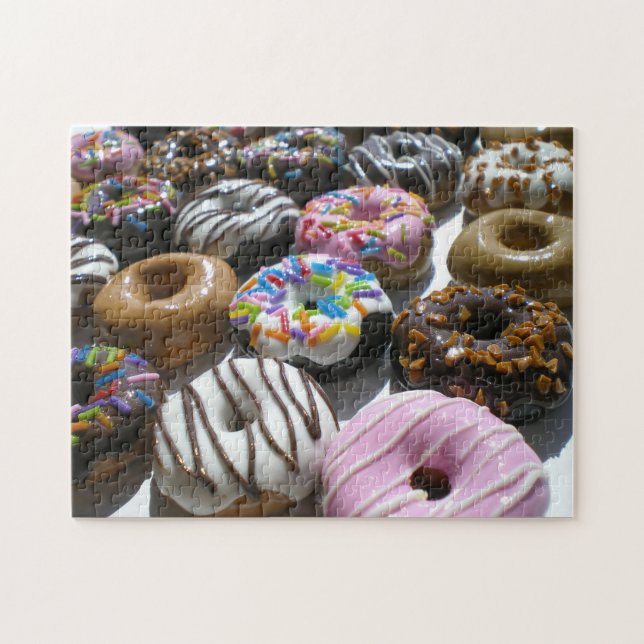 Blandat Donutsfotopussel Pussel (Horisontell)