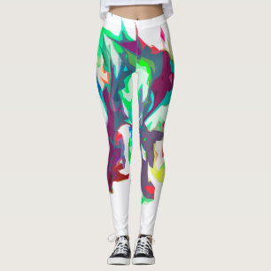 Blandat färg leggings
