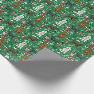 Blandat jackar labradoodle hund christmas presentpapper