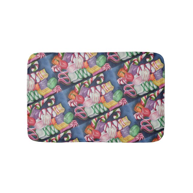 Blandat julgodis badrumsmatta (Framsidan)