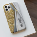Blandat Metall 3-D Glitter Guld Monogram Fodral-Ma<br><div class="desc">Utformningen är ett foto och fodral är inte tillverkat med glitter, sekvenser, metall eller skogen. Denna design finns även tillgänglig på andra mobila modeller. Välj Enhetstyp om du vill visa andra iPhone, Samsung Galaxy eller Google fodral. Vissa stilar kan ändras genom att markera Stil om det är ett alternativ. Du...</div>