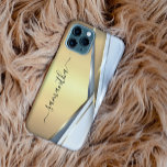 Blandat Metall 3-D Guld Monogram<br><div class="desc">Utformningen är ett foto och fodral är inte tillverkat med glitter, sekvenser, metall eller skogen. Denna design finns även tillgänglig på andra mobila modeller. Välj Enhetstyp om du vill visa andra iPhone, Samsung Galaxy eller Google fodral. Vissa stilar kan ändras genom att markera Stil om det är ett alternativ. Du...</div>