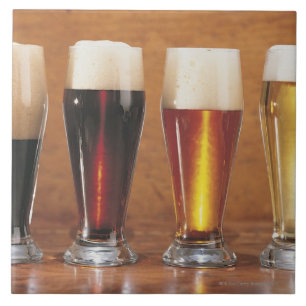 Blandat öl och öl kakelplatta