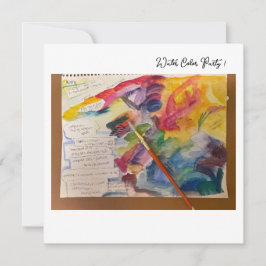 Blandat vykort för vatten Färg