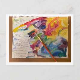 Blandat vykort för vatten Färg