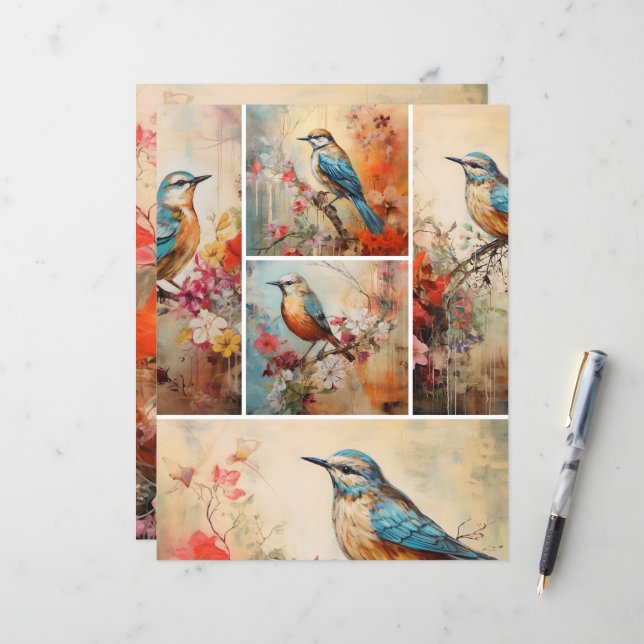 Blandning av blå fåglar (Fram/Back In Situ)