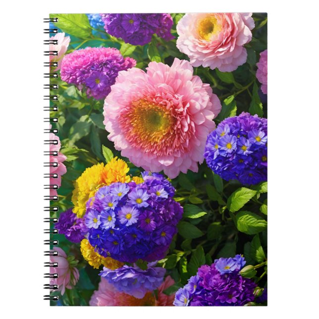 Blandning av blommor anteckningsbok (Framsidan)