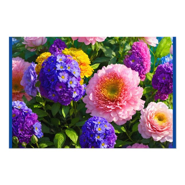 Blandning av blommor fototryck (Framsidan)
