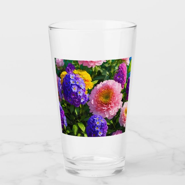 Blandning av blommor glaskopp (Framsida)
