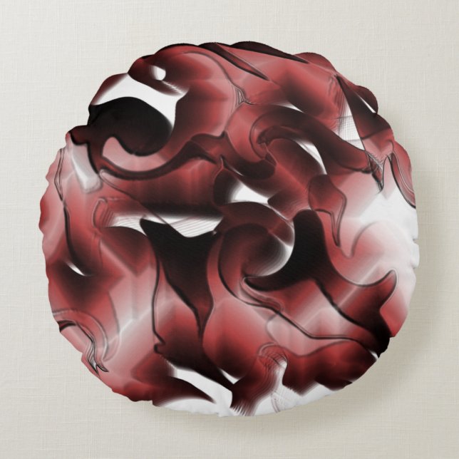 Blandning av brunaktig dimma och dåligt skött rund kudde (Framsidan)