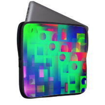 Blandning av färger i rektanglar med tråkig, blå..