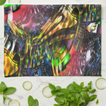 Blandning av färgstark virtuell konst inspirerad a