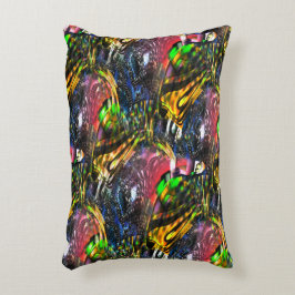 Blandning av färgstark virtuell konst inspirerad a prydnadskudde