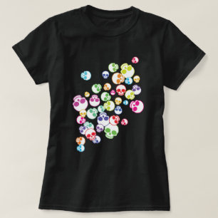 Blandning av färgstarka Döskallar T-Shirt