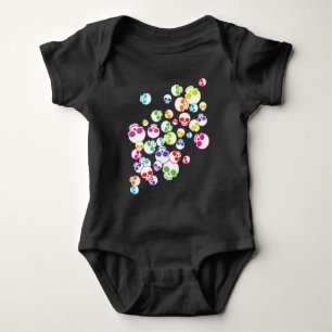 Blandning av färgstarka Döskallar T Shirt