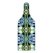 Blandning av former i blått och grönaktigt, genoms