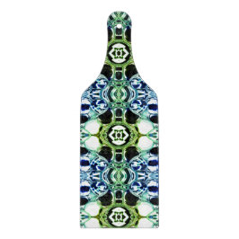 Blandning av former i blått och grönaktigt, genoms