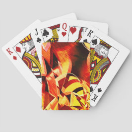 Blandning av gulfärgning med röd mörk, kraftig gen casinokort