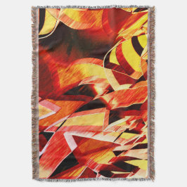 Blandning av gulfärgning med röd mörk, kraftig gen filt