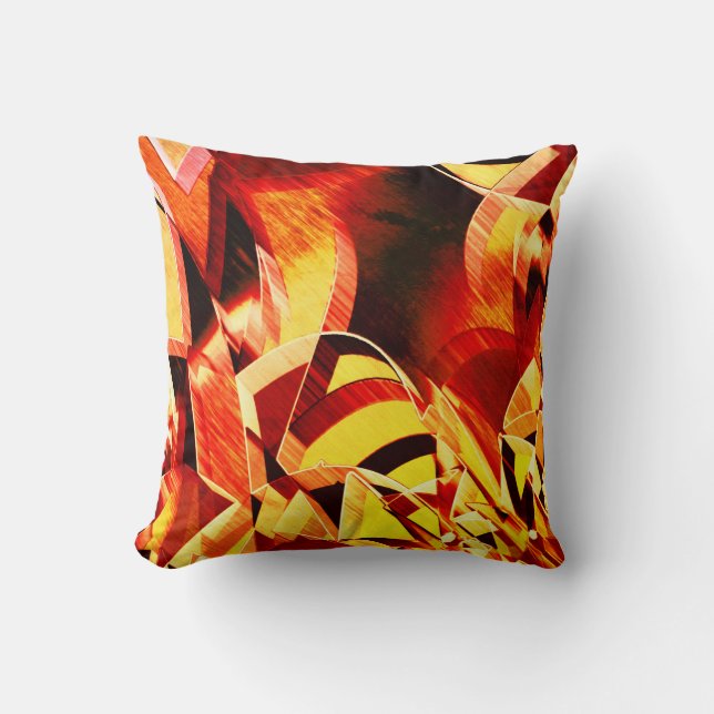 Blandning av gulfärgning med röd mörk, kraftig gen kudde (Framsida)