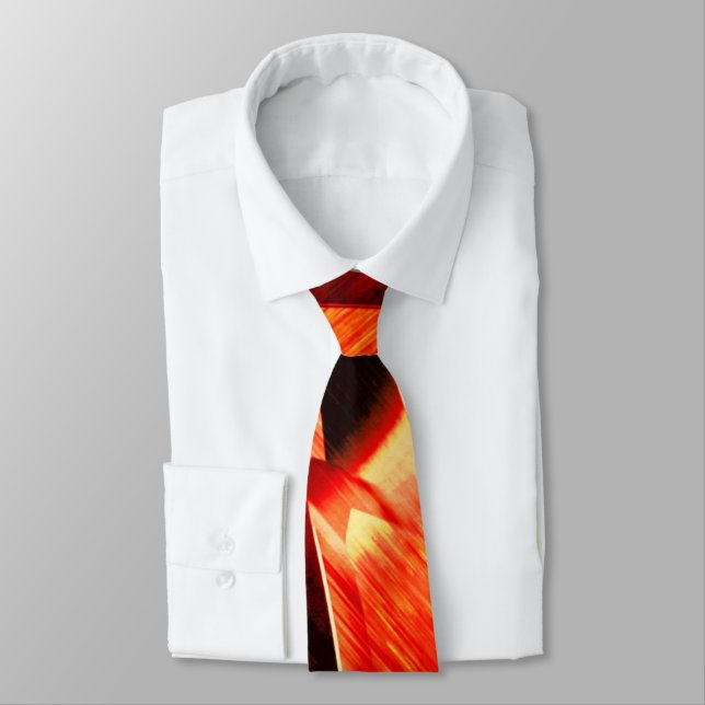 Blandning av gulfärgning med röd mörk, kraftig gen slips (Bunden)