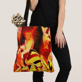 Blandning av gulfärgning med röd mörk, kraftig gen tygkasse