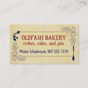 Blandning av konditorikonkockar av vintage- och ba visitkort