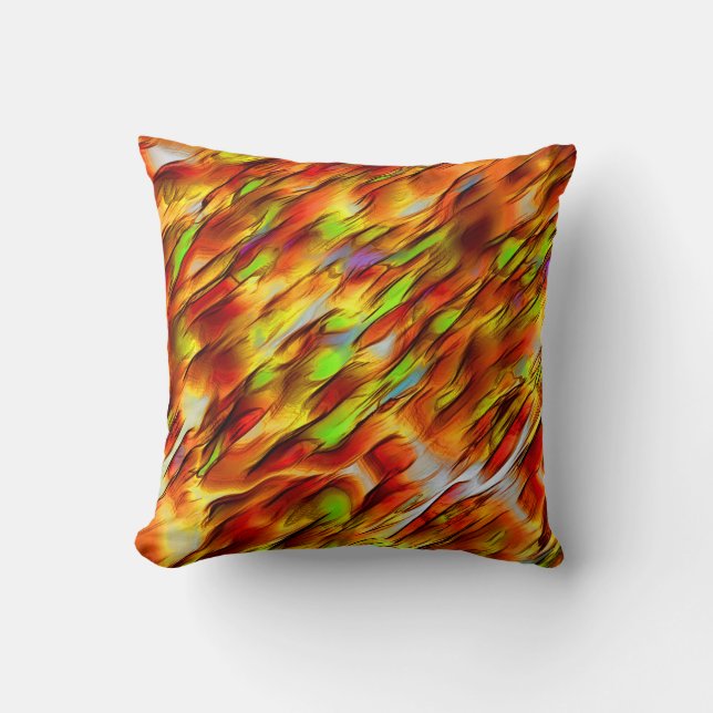 Blandning av ogenomskinlig färgad- och kromfärgnin kudde (Framsida)