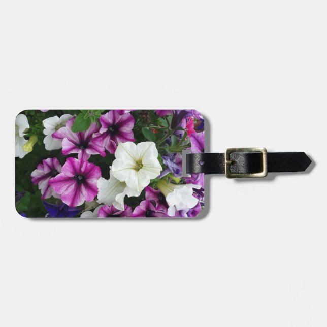 Blandning av Petunia Flowers Bagagebricka (Horisontell Framsida)