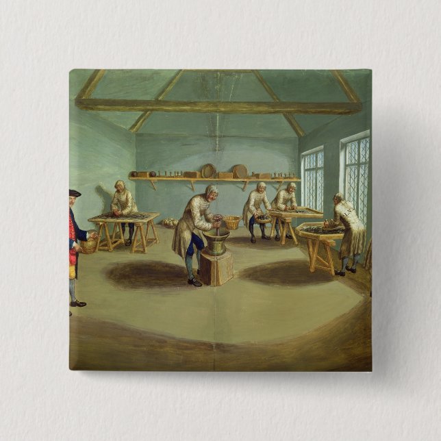 Blandning av pudra knapp (Framsida)