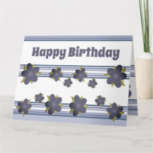 Blandning av Rand och blå Blommigt