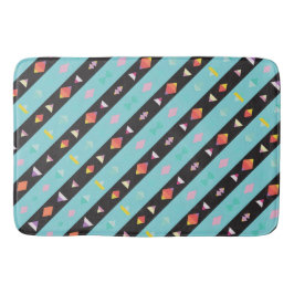 Blandning av svart och blå Mönster Badrumsmatta