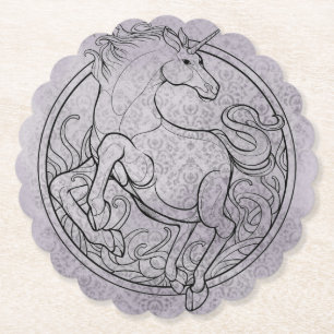 Blandning för Unicornkustfartyggrå färg Underlägg Papper