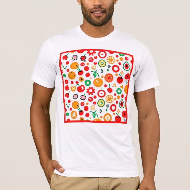 Blandningar av Fruit Mönster. Köp nu T Shirt (Framsida)