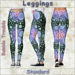 BLANDNINGAR - Bubbelproblem - Abstrakt design Leggings