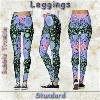 BLANDNINGAR - Bubbelproblem - Abstrakt design Leggings
