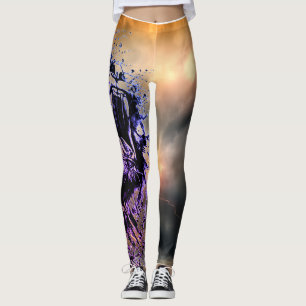 BLANDNINGAR MED PÅSKYDDA TIGARE OCH STORM HIMLAR LEGGINGS