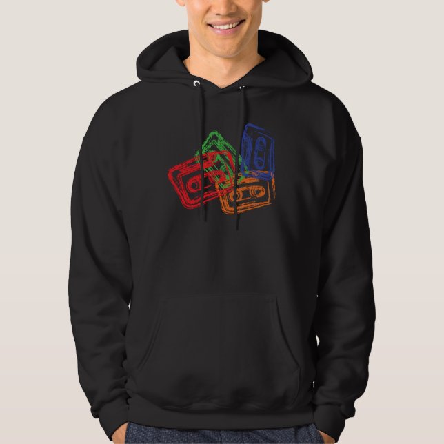 Blandningen tejpar - DJ-diskjockeyn Sweatshirt Med Luva (Framsida)