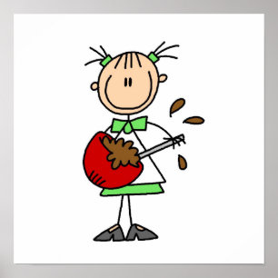 Blandningsbatteri för stick figur-baker poster